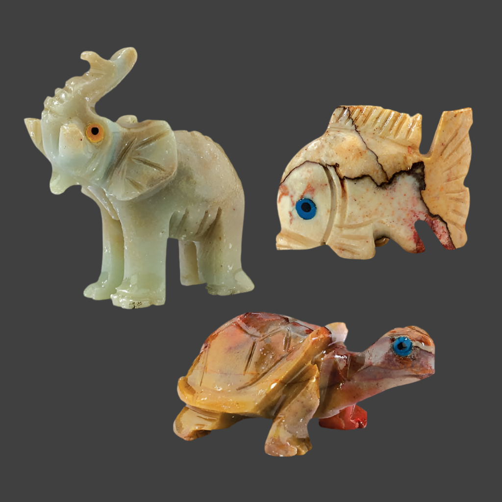 Animal Oracles, hand carved crystals, spiritual gifts, small carved stones