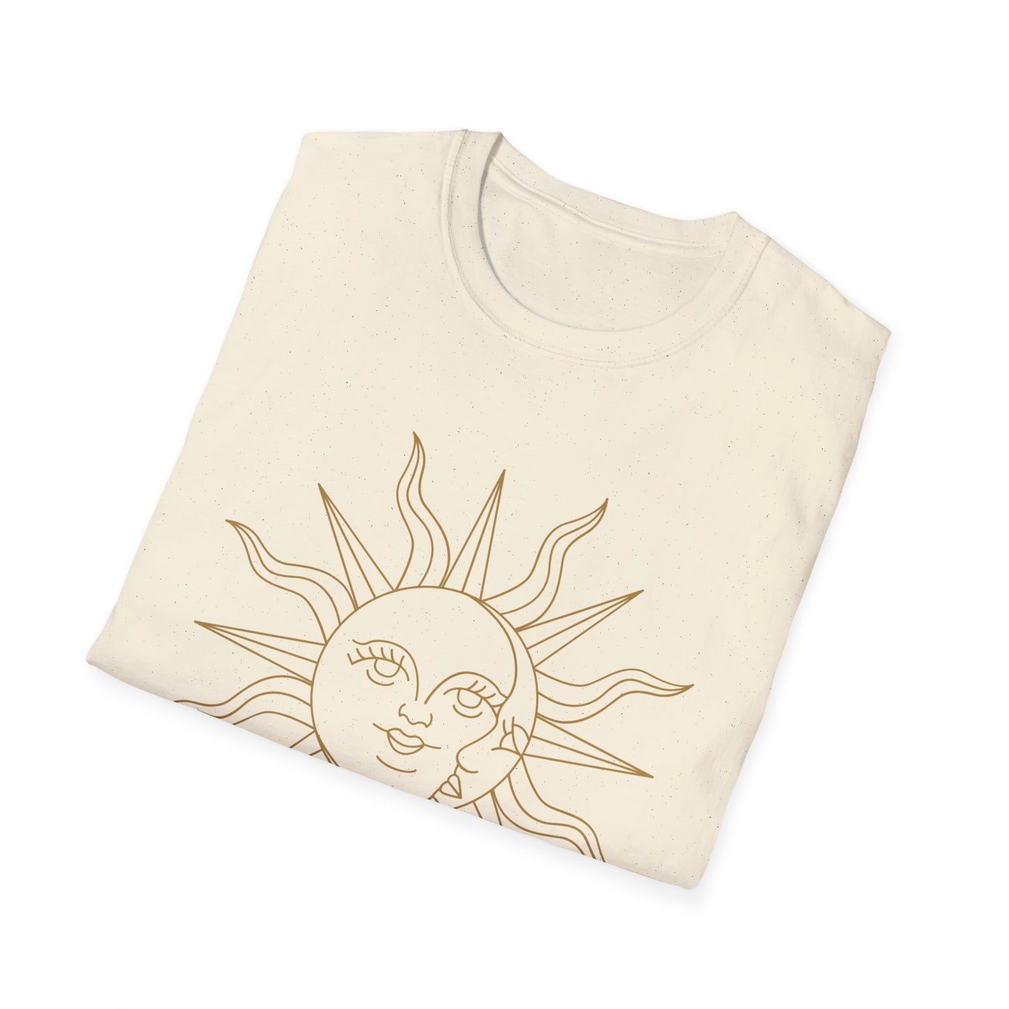 Celestial Sun Face T-Shirt | Boho Minimalist Sun Shirt | Astrology Aesthetic Tee | Spiritual Unisex Graphic Tee
