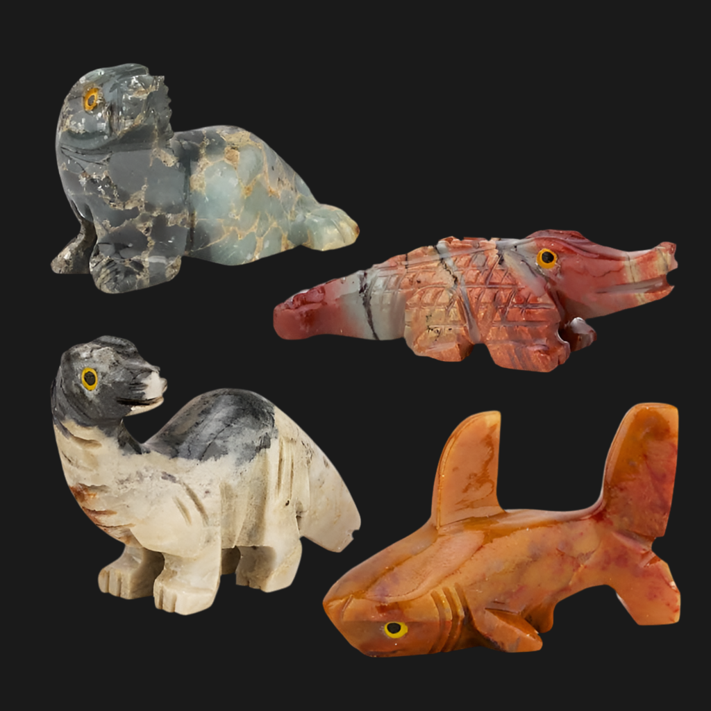 Animal Oracles, hand carved crystals, spiritual gifts, small carved stones