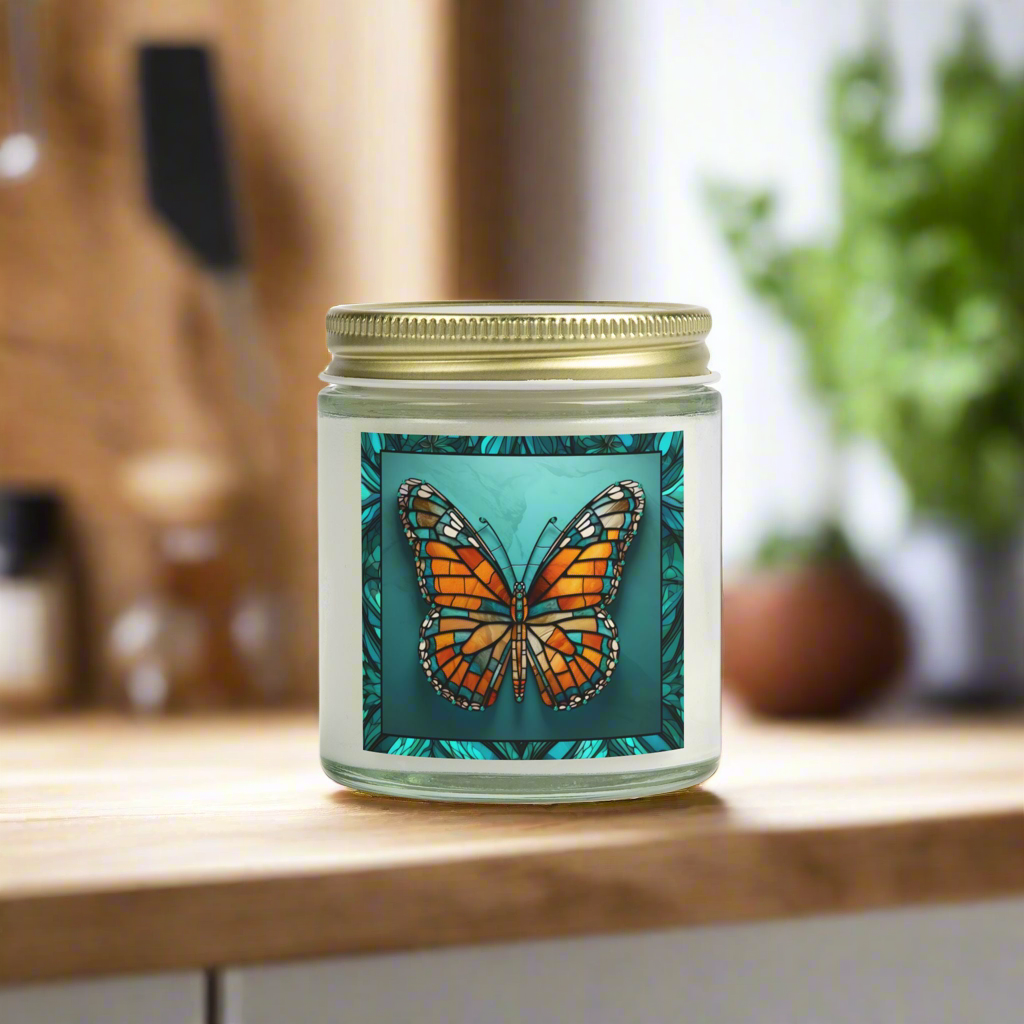 Butterfly Lovers Soy Candle,  9 Scents to choose from, Great Gift Ideas, Celebrate Housewarming, Eco-friendly and non-toxic ingredients