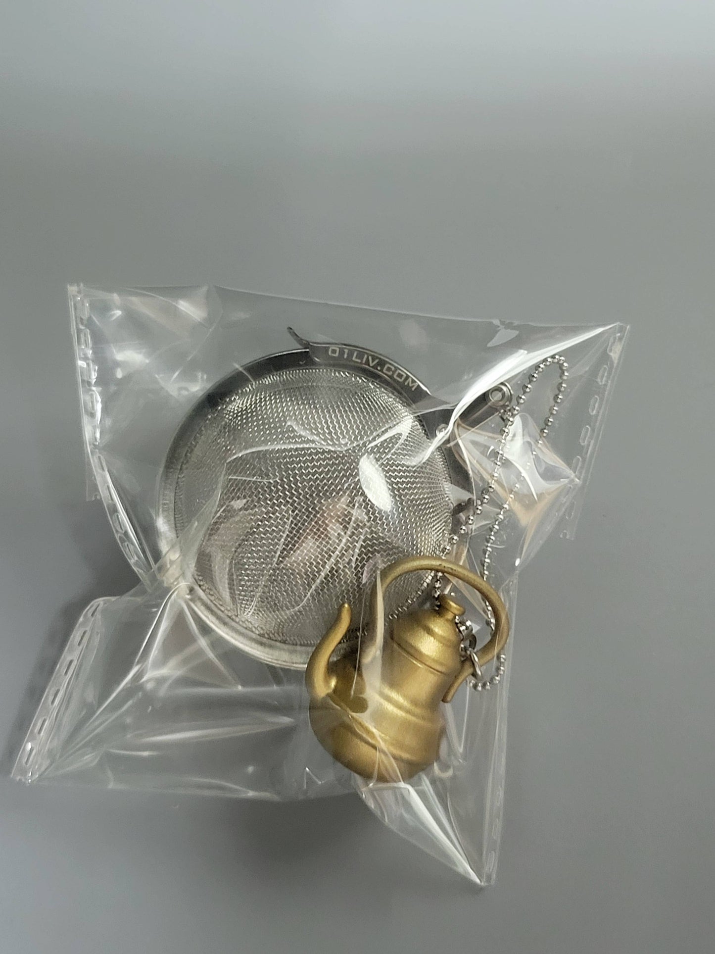 Tea Infuser Loose Leaf Tea Ball Tall Teapot Gold