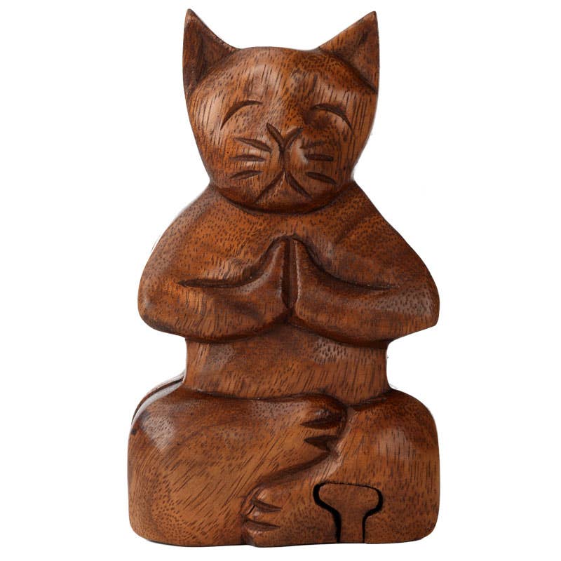 Benjamin International - Meditating Cat Puzzle Box