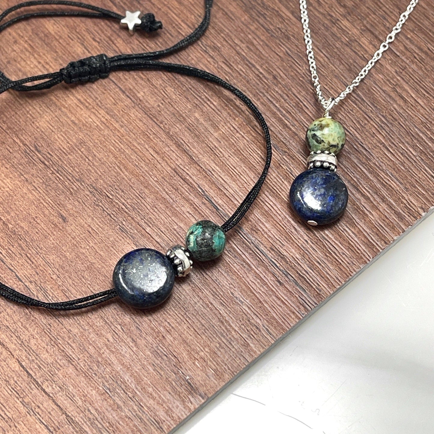 Peace Love Bling - Lapis and Turquoise Necklace for Change and Positive Transformation