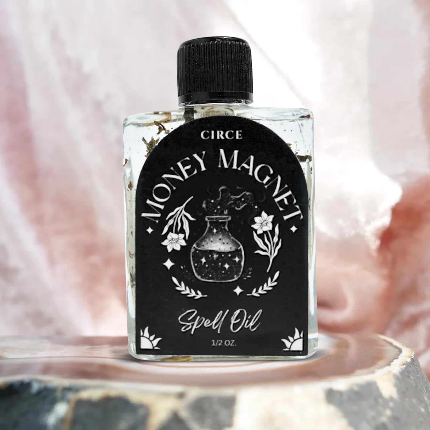 CIRCE Evil Eye Protection Spell Oil - Energy Protection & Defensive Layer - Add to Bath, Use in Rituals, Wear as Fragrance to Align w/Desires- Coconut Oil, Rosemary, Rue, and Hyssop. - 1/2oz