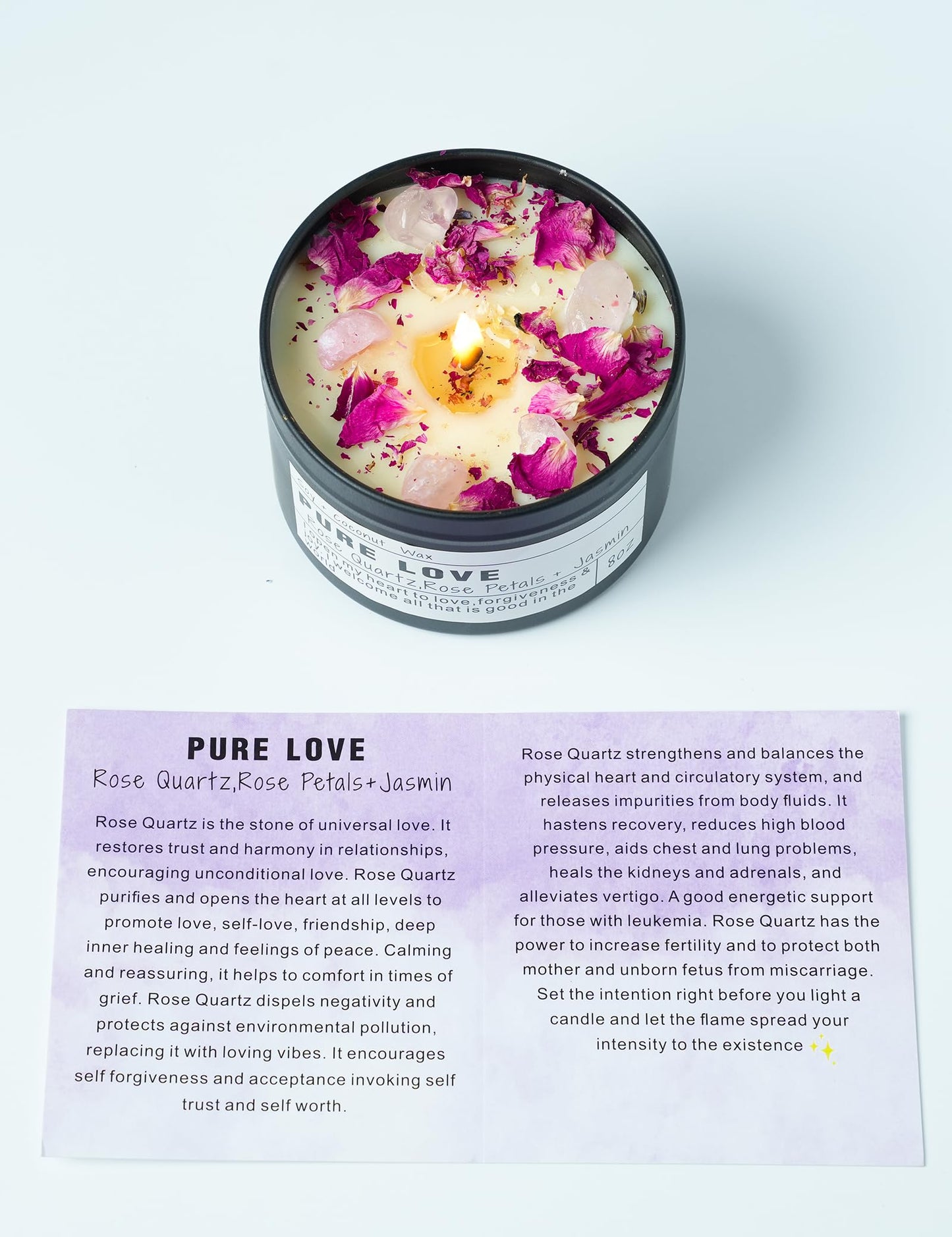 Healing Candles, Manifestation Magical Candles, Energy, Chakras, Law of Attraction, Gifts to Empower Women, Birthday Graduation Gifts, Emotional Support. (Trust The Universe)