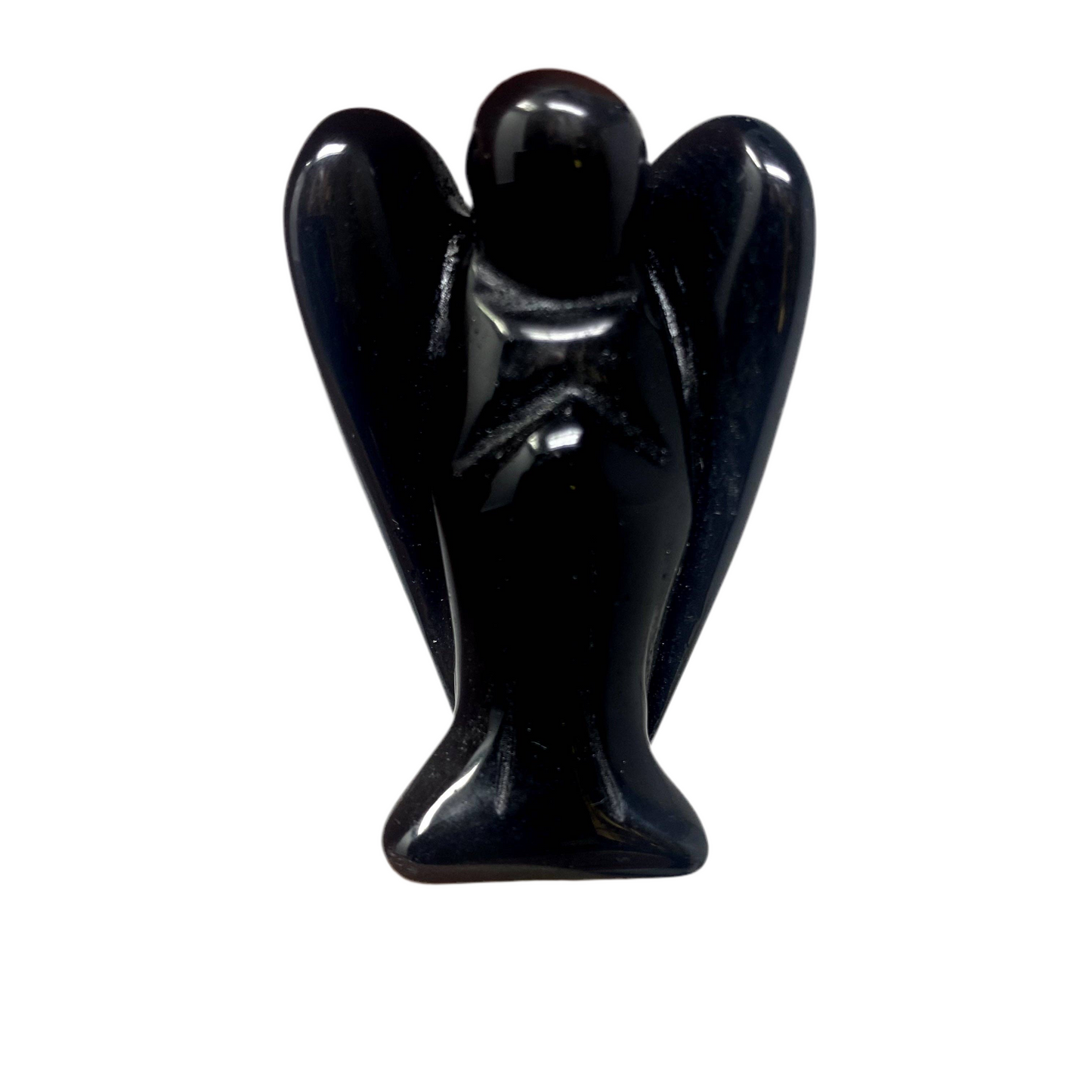 Angel, Obsidian, Small Size 2in