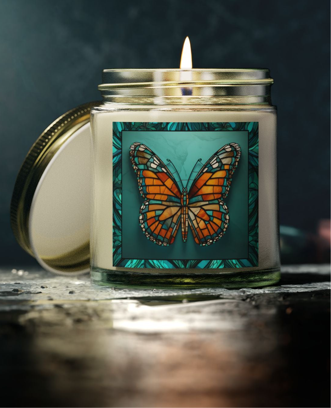 Butterfly Lovers Soy Candle,  9 Scents to choose from, Great Gift Ideas, Celebrate Housewarming, Eco-friendly and non-toxic ingredients