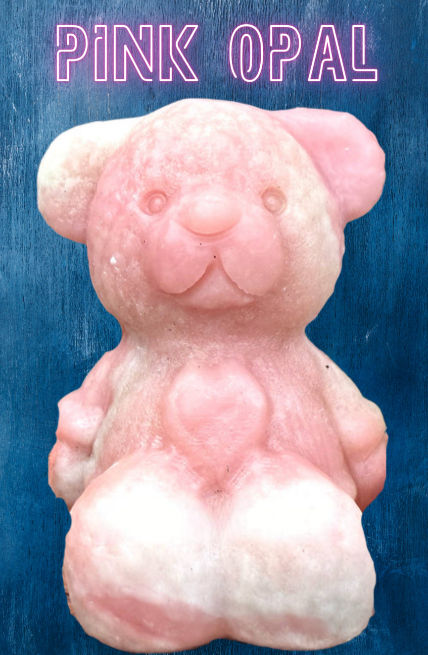 2 INCH Natural Crystal Teddy Bears Healing Energy