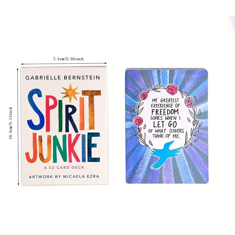Spirit Junkie Oracle Deck | 52-Card Affirmation Deck for Positivity, Manifestation & Spiritual Growth