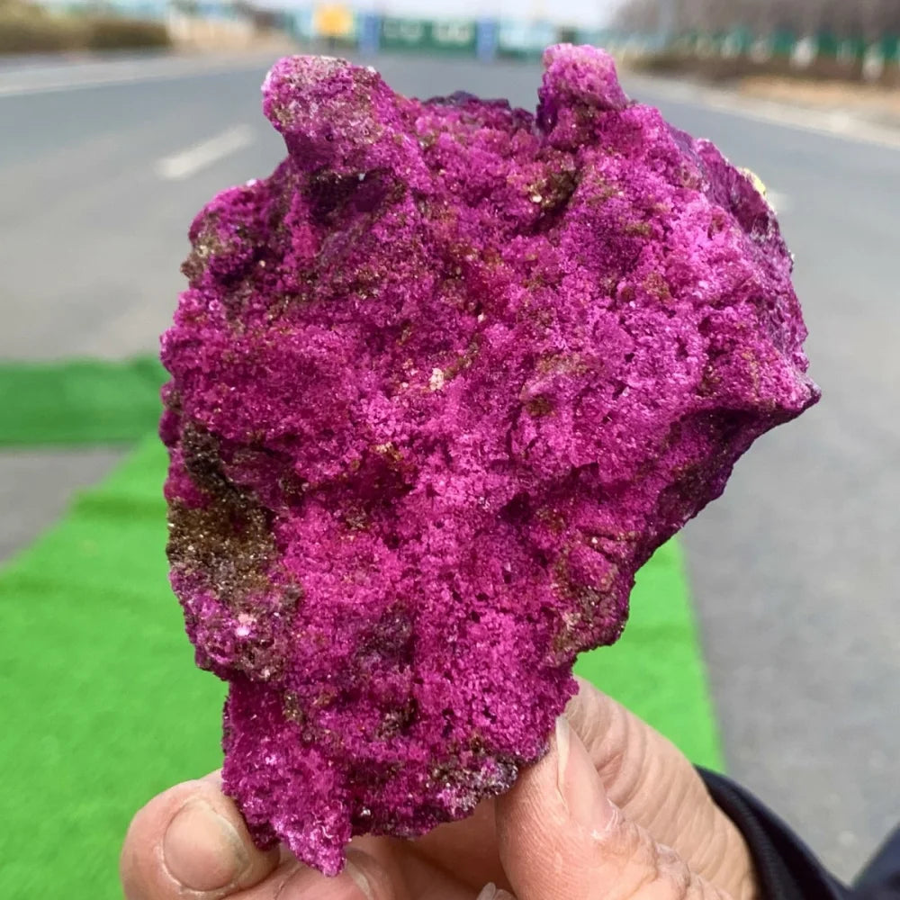 1pcHealing Ruby With Epidote Raw Specimen High Quality Natural Crystals Gemstones Home Decorations Room Decor Ore Mineral Energy