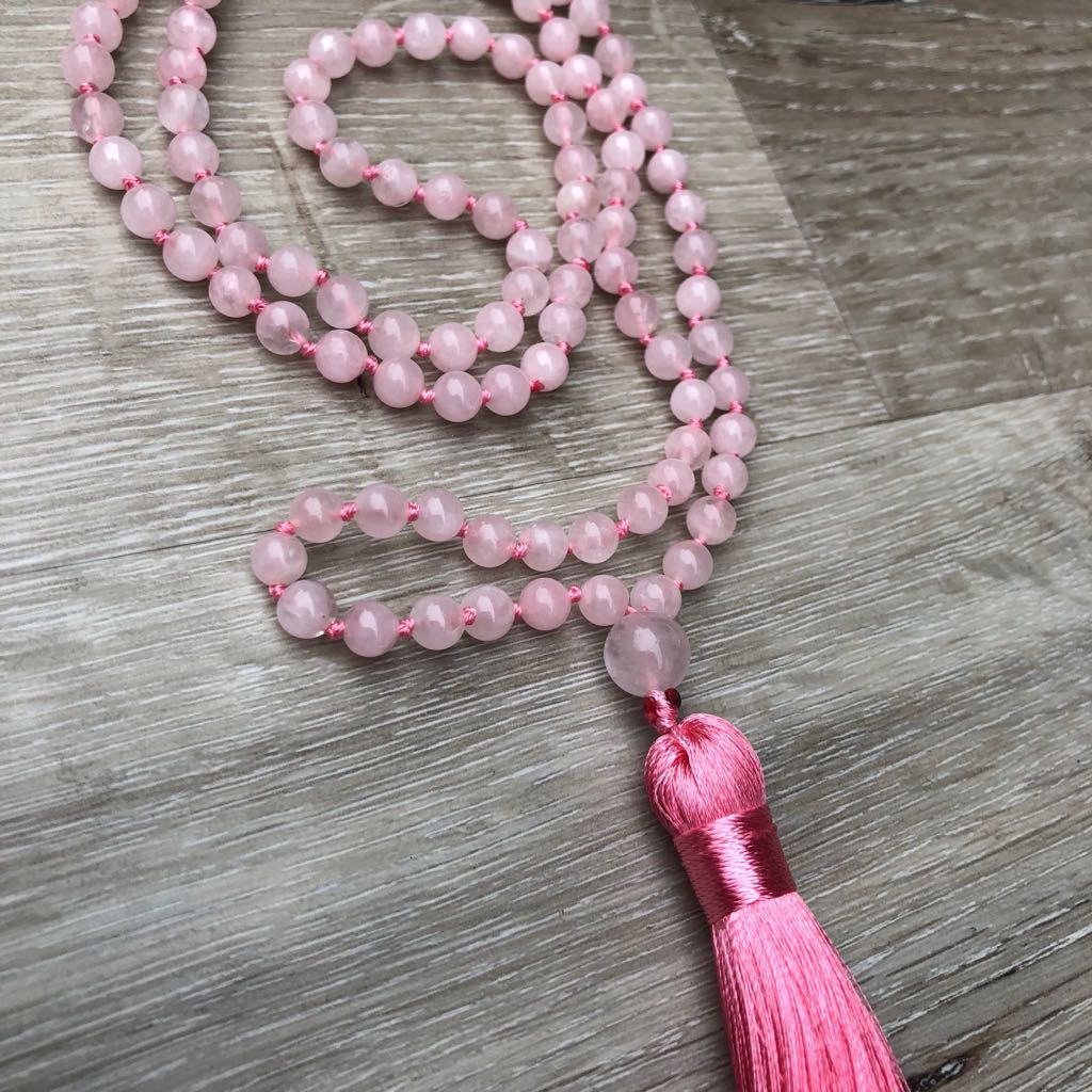 Love Mala- Rose Quartz-4