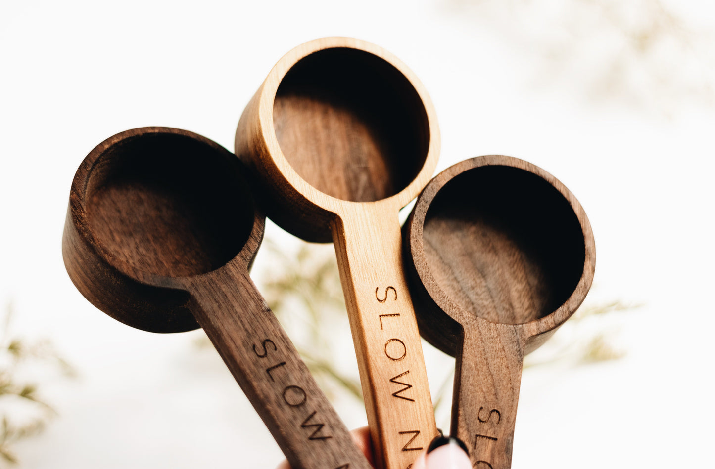 Elegant Wooden Scoops - Black Walnut