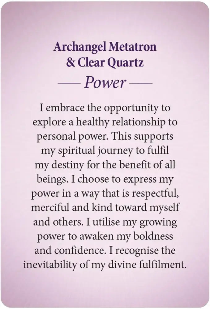 Pocket Crystal Mandala Activation Cards