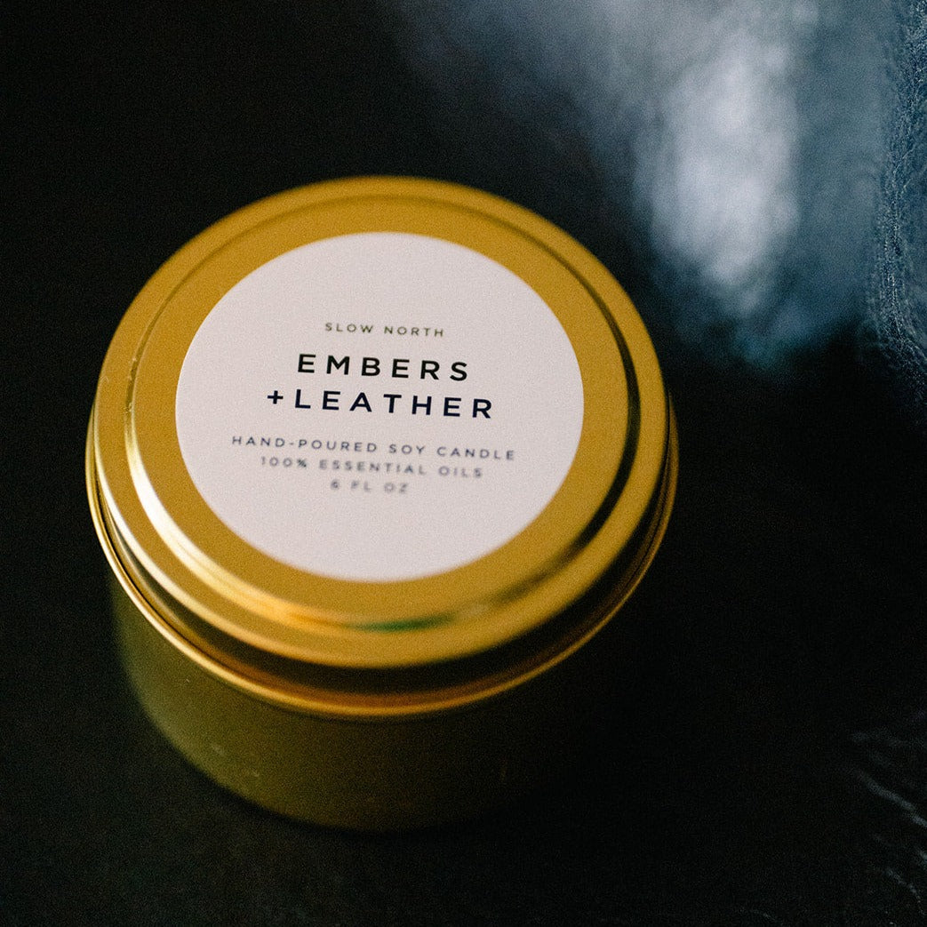 Earthy Essence Candle Embers + Leather - Vetiver + Cedar + Patchouli
