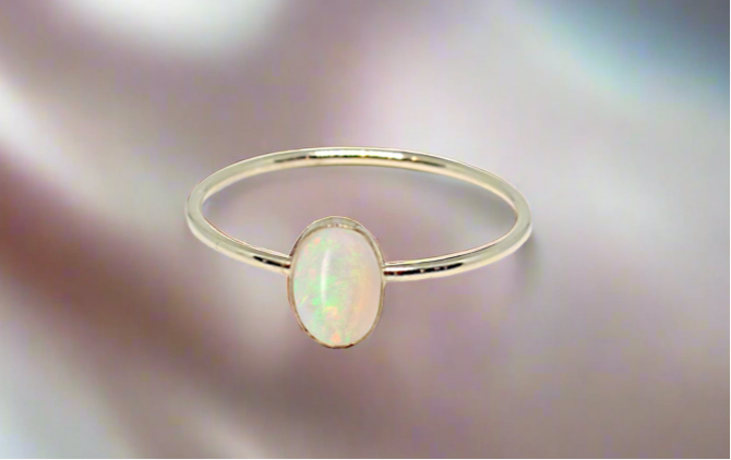 Opal Solitaire Ring - Kind Karma