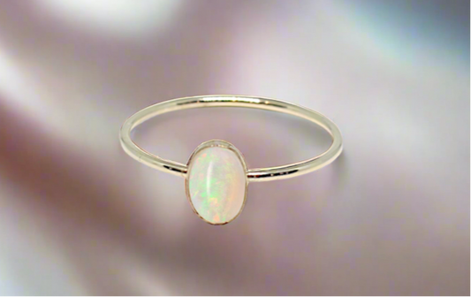 Opal Solitaire Ring - Kind Karma