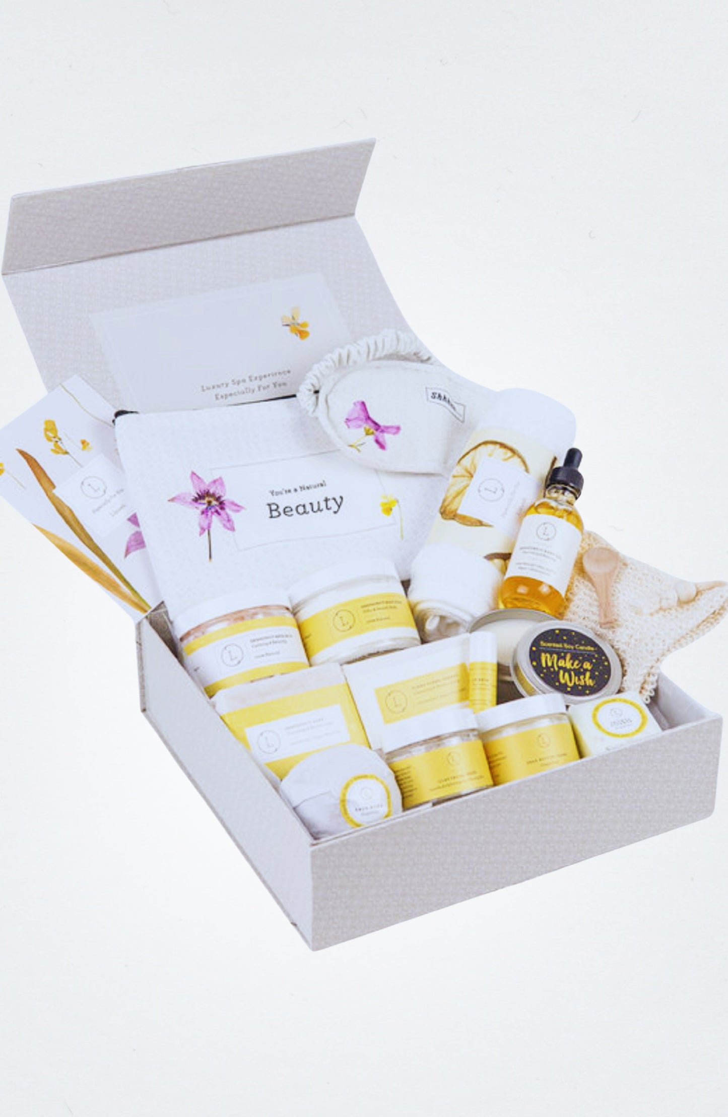 Citrus Sunshine Gift Box, Natural Care Package, Bath Gift Set for Recovery Gift, New home gift, or Appreciation Gift