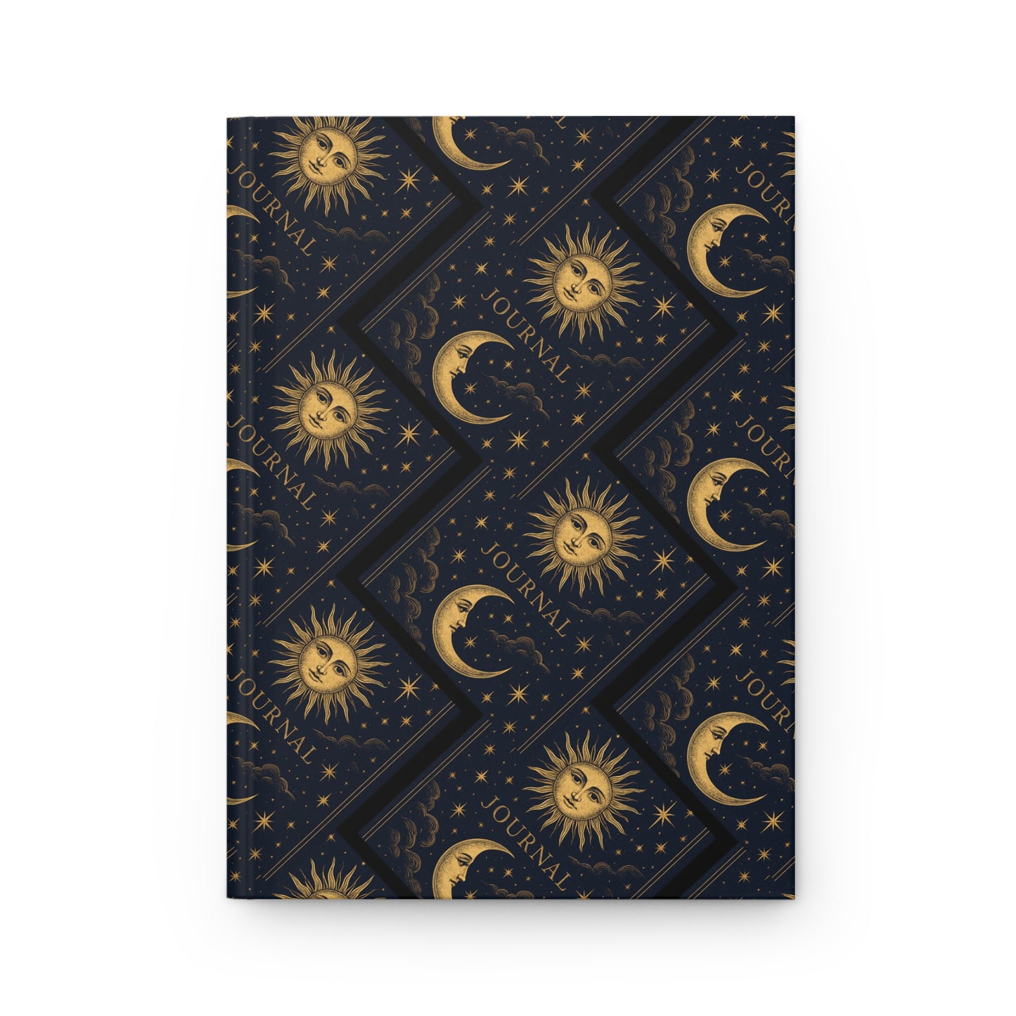 Celestial Hardcover Journal, Moon and Sun Design, Gift for Writers, Boho Journal for Anyone Astrology Art [...]