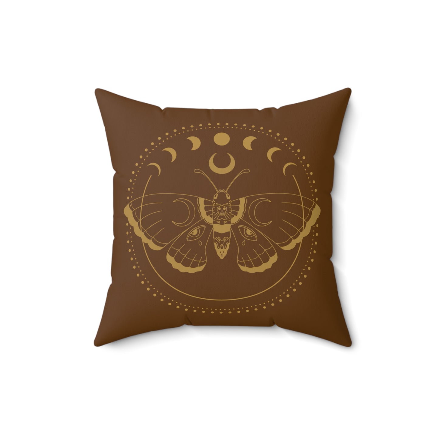 Celestial Moth Moon Phase Pillow Cover | Astrology Decor