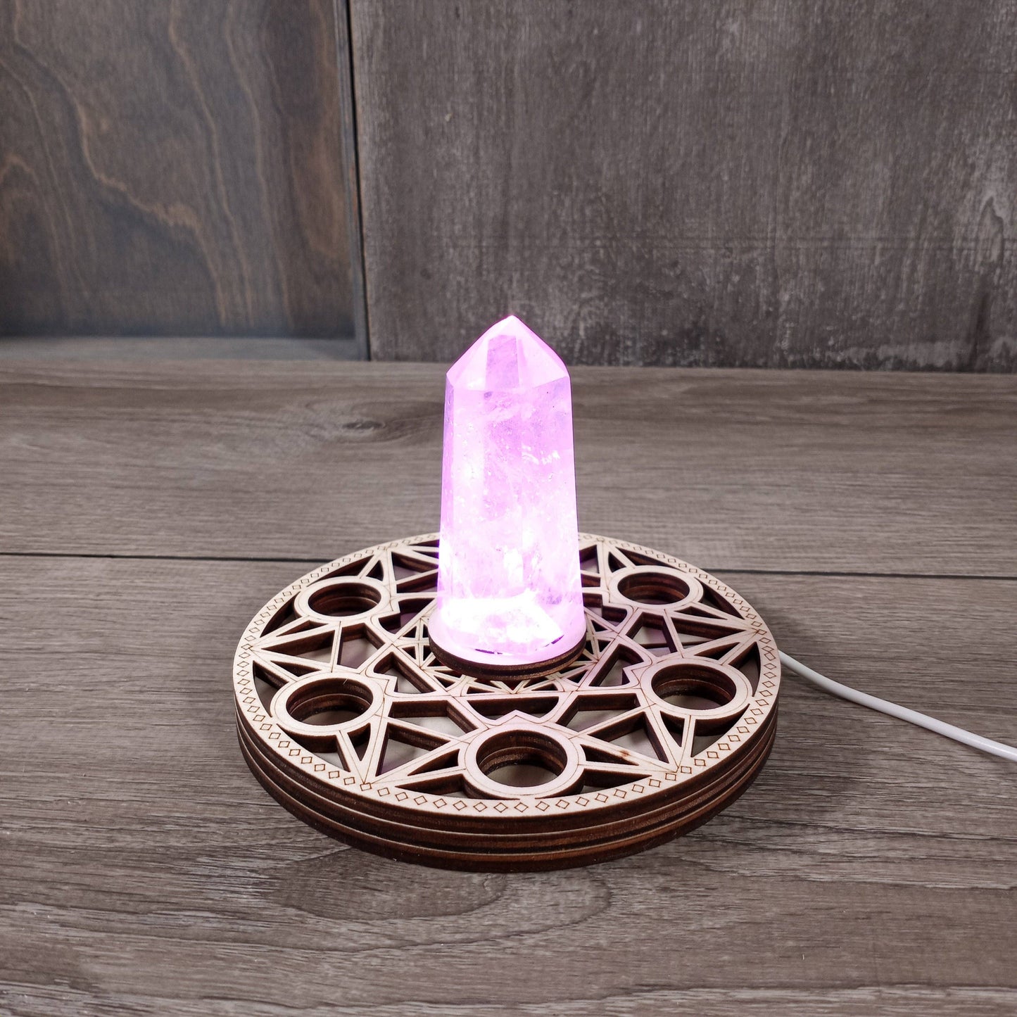 Keystone Crystals - LED Crystal Display Light Stand – Wholesale for Retailers