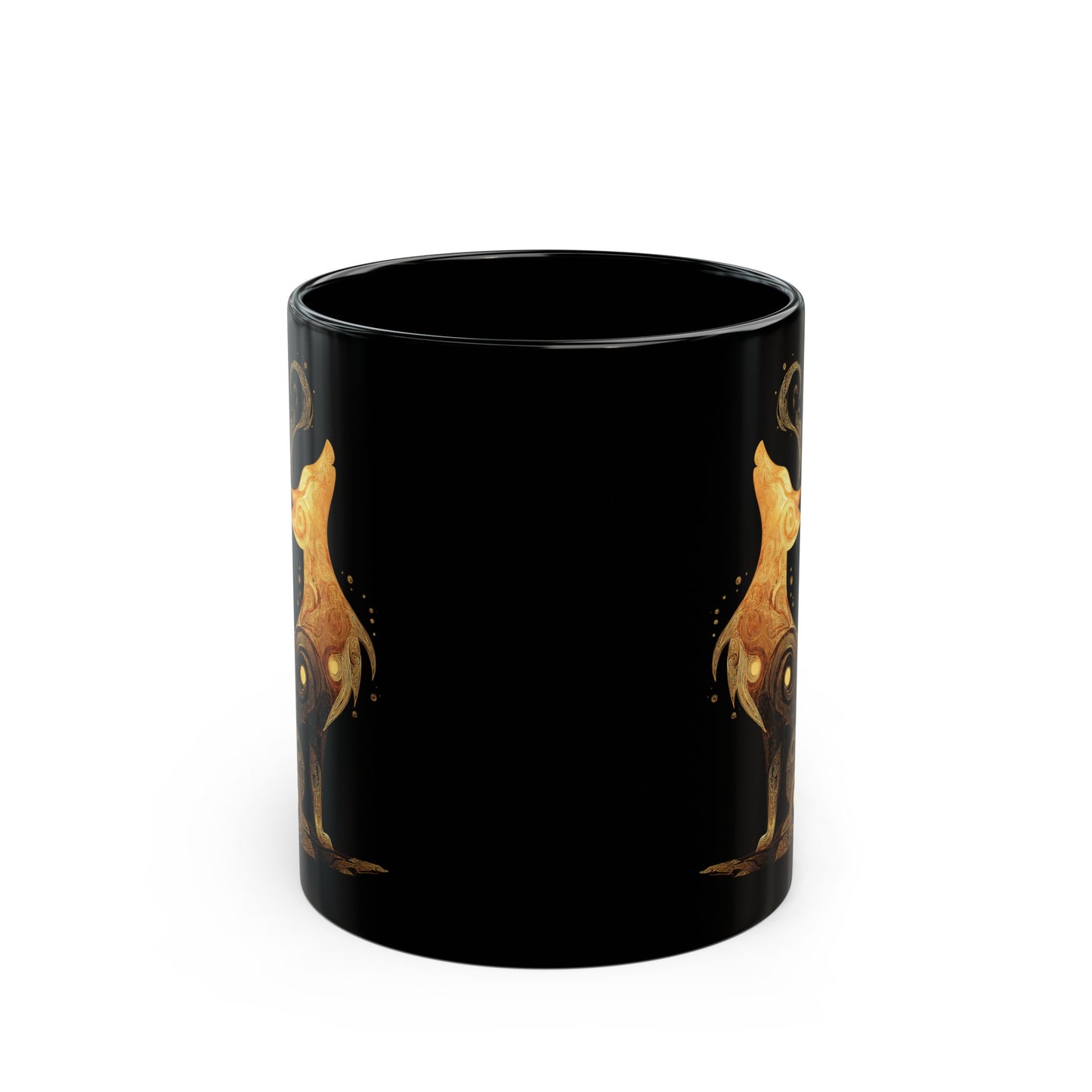 Spirit Fox Mug, Whimsical Animal Coffee Cup, Unique Ceramic Drinkware, Cute Forest Creature Tea Mug, Gift for Fox Lovers, Kitchen Decor,
