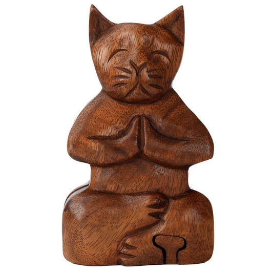 Benjamin International - Meditating Cat Puzzle Box