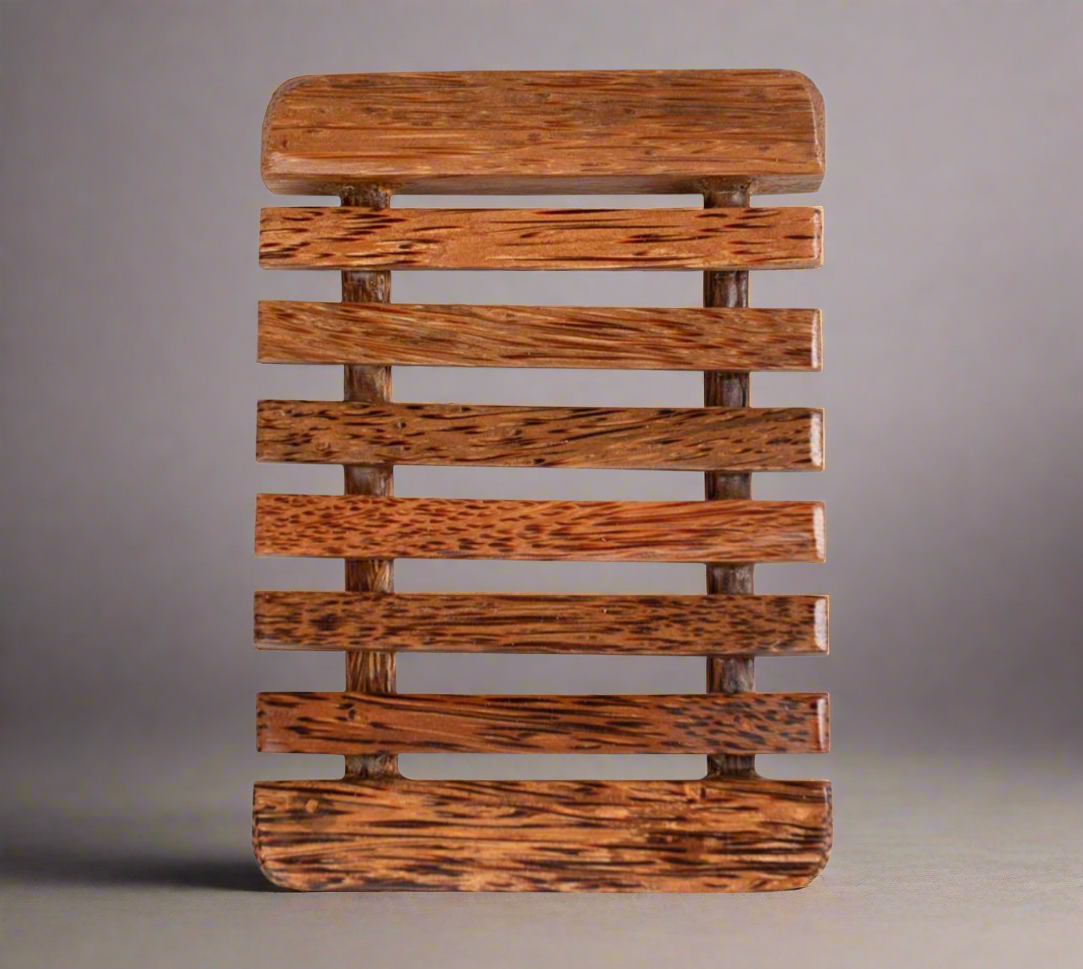 Coconut Wooden Soap Dish (soap sold separately)