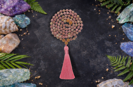 Heart Chakra Mala- Rhondite
