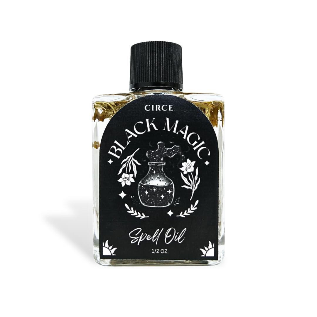 CIRCE Evil Eye Protection Spell Oil - Energy Protection & Defensive Layer - Add to Bath, Use in Rituals, Wear as Fragrance to Align w/Desires- Coconut Oil, Rosemary, Rue, and Hyssop. - 1/2oz