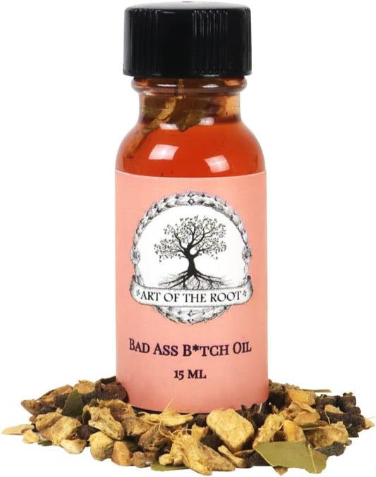 Bad Ass B*tch Oil by Art of the Root | Handmade Oil with Dragon’s Blood | Spirituality, Wiccan, Pagan, Conjure | Power, Success, Attraction, Achievement & Rituals
