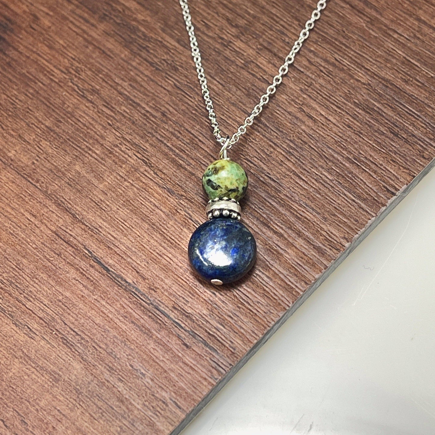 Peace Love Bling - Lapis and Turquoise Necklace for Change and Positive Transformation