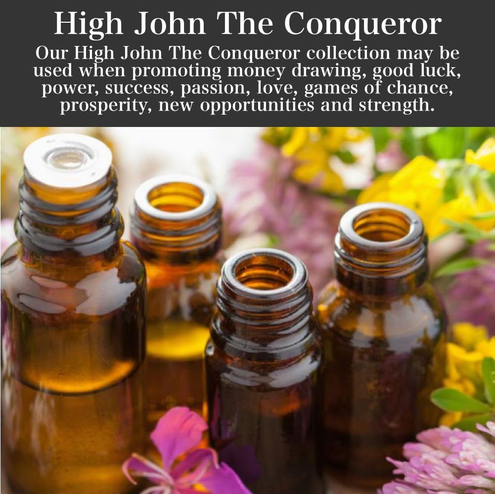 High John The Conqueror Oil by Art of the Root | Handmade with Herbs & Essential Oils | Conjure, Wiccan, Hoodoo, Pagan & Magick | Luck, Power, Success, Passion Rituals