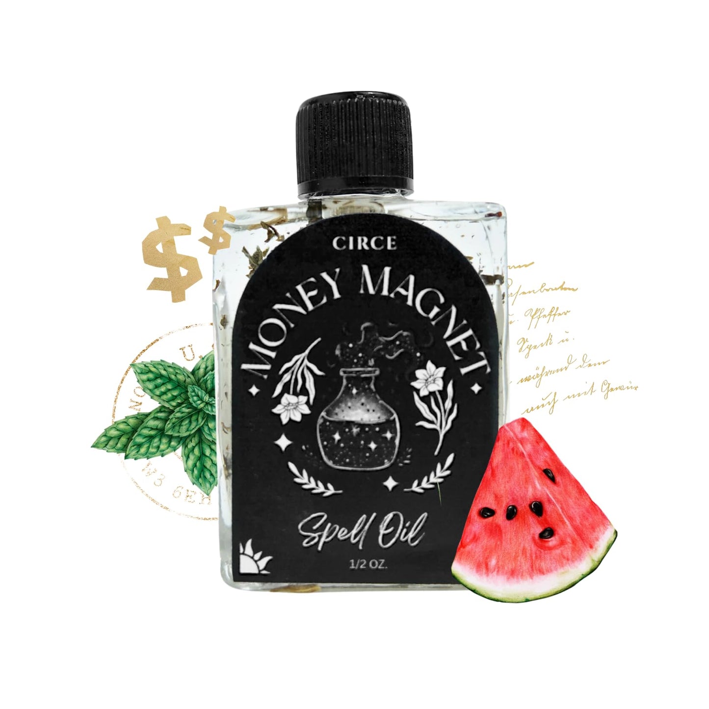 CIRCE Evil Eye Protection Spell Oil - Energy Protection & Defensive Layer - Add to Bath, Use in Rituals, Wear as Fragrance to Align w/Desires- Coconut Oil, Rosemary, Rue, and Hyssop. - 1/2oz