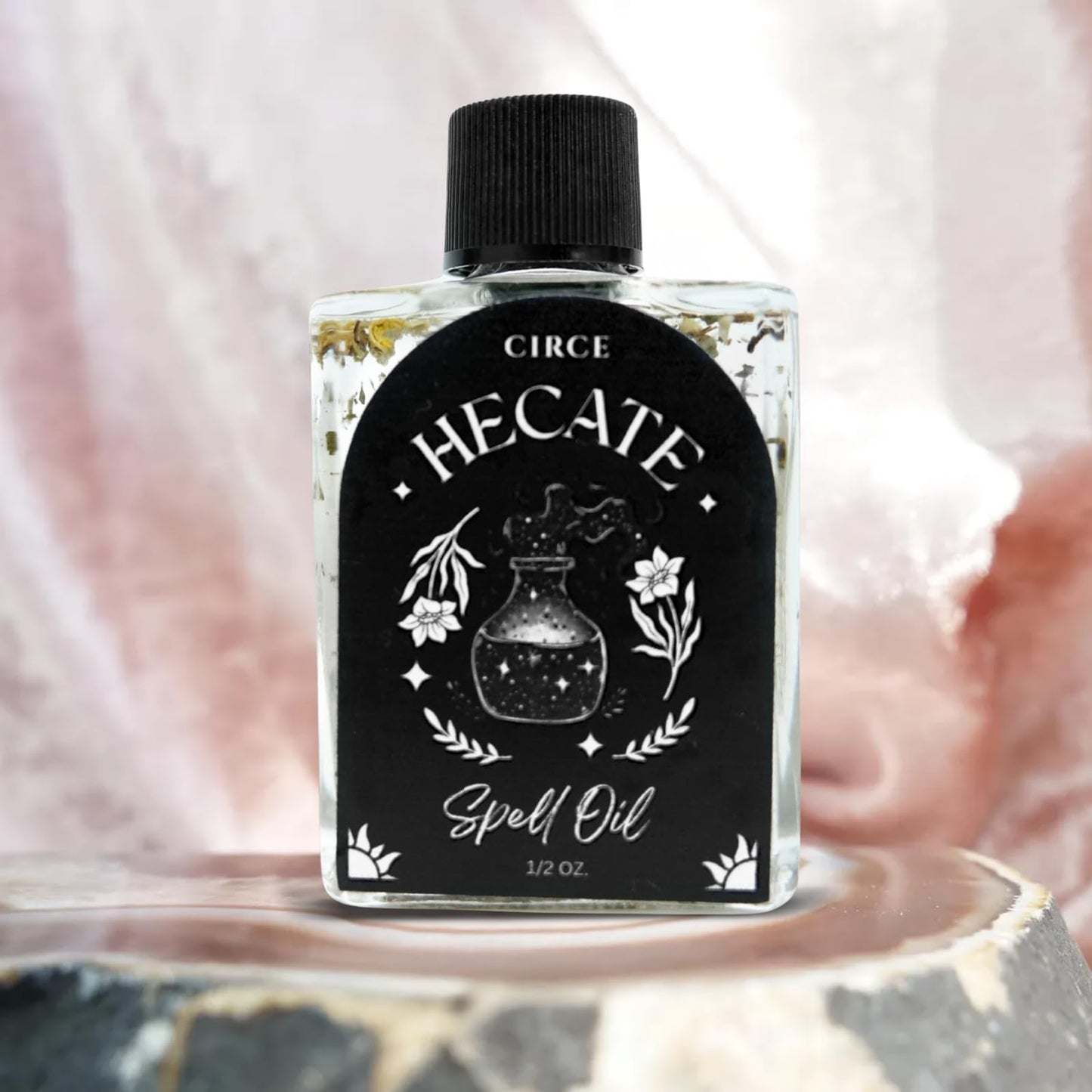 CIRCE Evil Eye Protection Spell Oil - Energy Protection & Defensive Layer - Add to Bath, Use in Rituals, Wear as Fragrance to Align w/Desires- Coconut Oil, Rosemary, Rue, and Hyssop. - 1/2oz