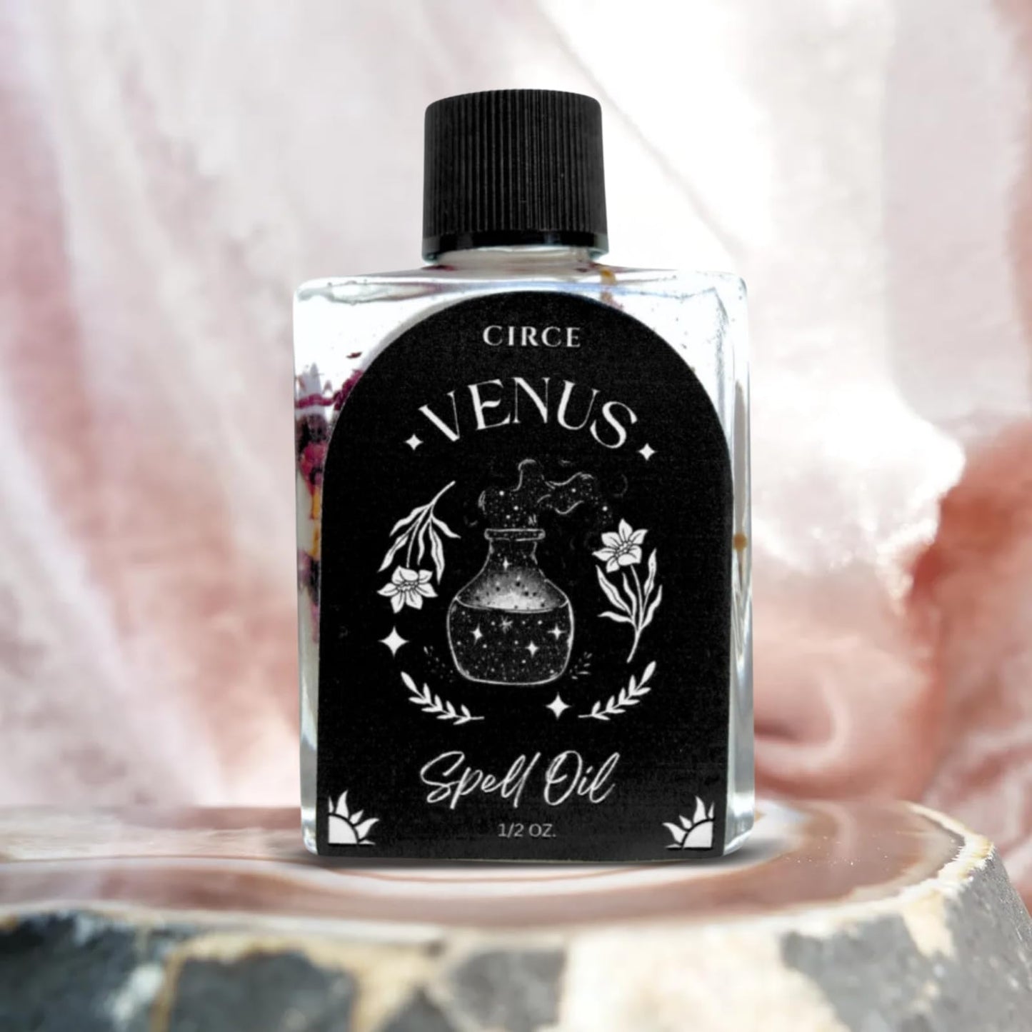 CIRCE Evil Eye Protection Spell Oil - Energy Protection & Defensive Layer - Add to Bath, Use in Rituals, Wear as Fragrance to Align w/Desires- Coconut Oil, Rosemary, Rue, and Hyssop. - 1/2oz
