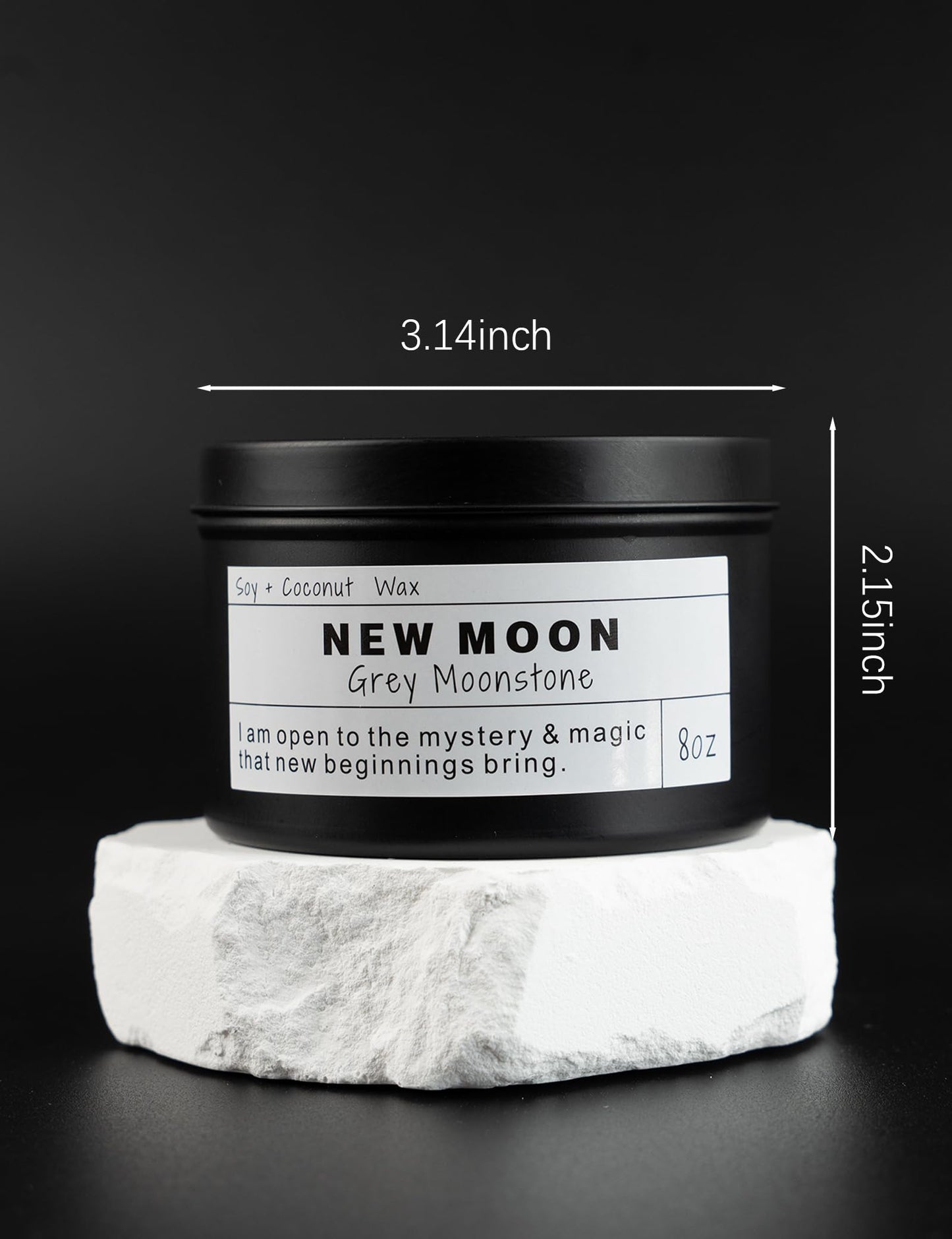 Magnetic AS F*CK Detachment Grounding Quartz Obsidian Protection Magic Attraction Manifestation Crystal Self Love Ritual Meditation Hande Made Chakra Candle(8oz).