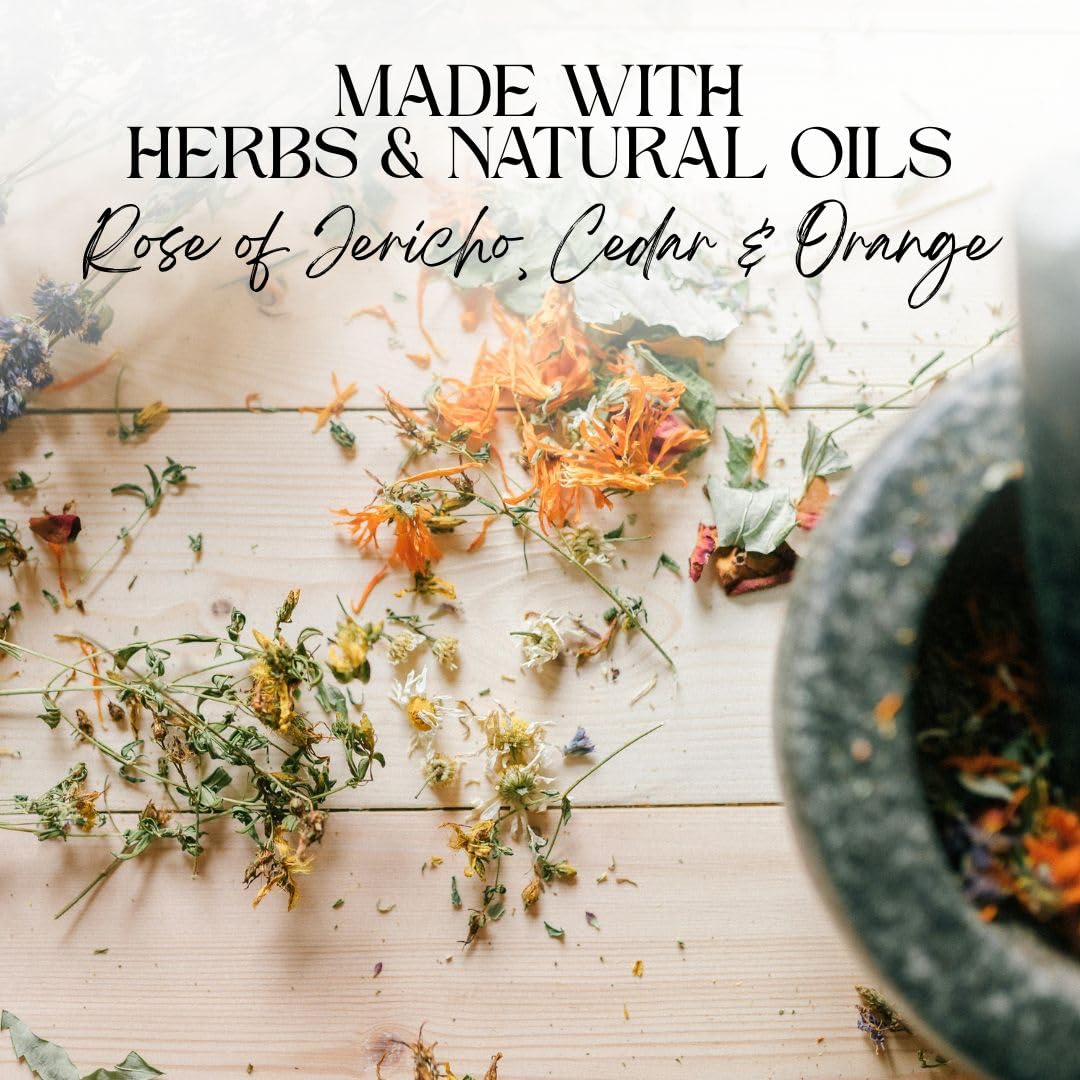 CIRCE Evil Eye Protection Spell Oil - Energy Protection & Defensive Layer - Add to Bath, Use in Rituals, Wear as Fragrance to Align w/Desires- Coconut Oil, Rosemary, Rue, and Hyssop. - 1/2oz