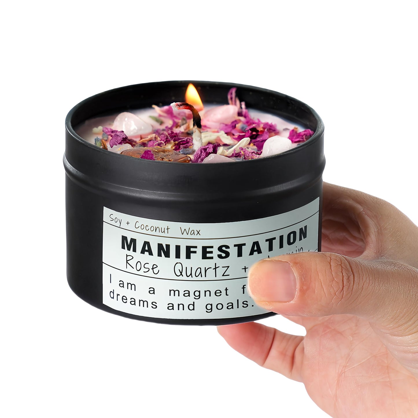 Healing Candles, Manifestation Magical Candles, Energy, Chakras, Law of Attraction, Gifts to Empower Women, Birthday Graduation Gifts, Emotional Support. (Trust The Universe)