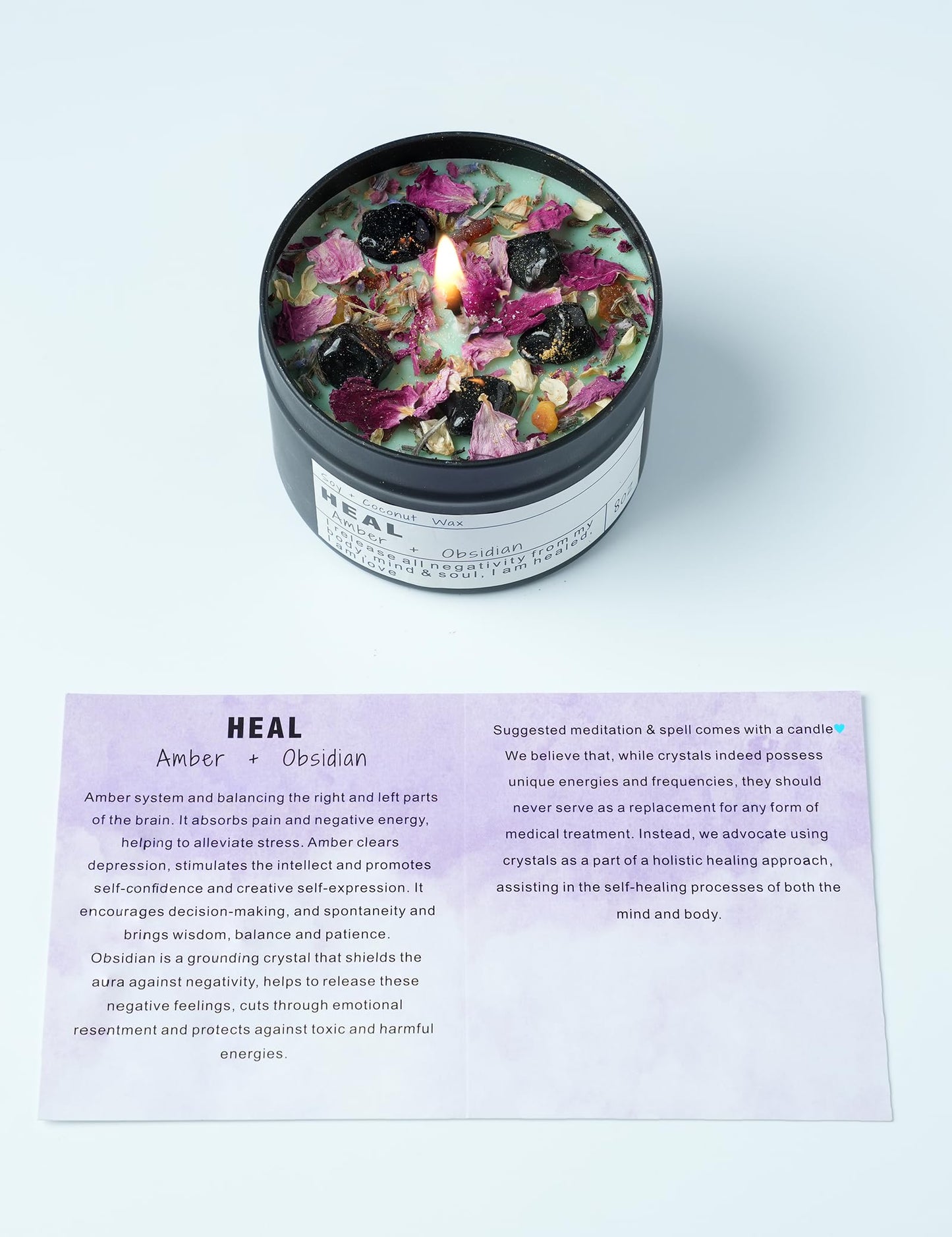 Healing Candles, Manifestation Magical Candles, Energy, Chakras, Law of Attraction, Gifts to Empower Women, Birthday Graduation Gifts, Emotional Support. (Trust The Universe)