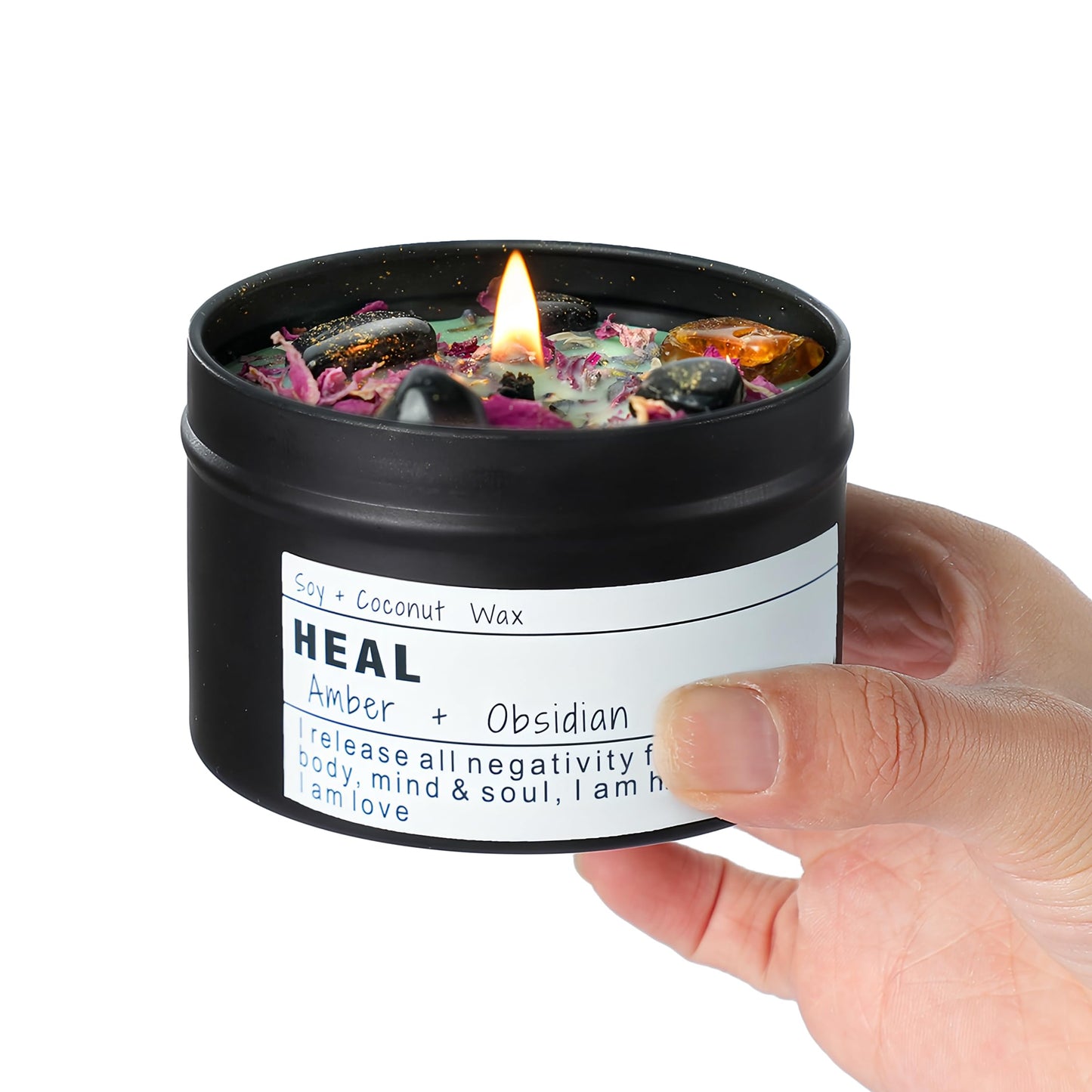 Healing Candles, Manifestation Magical Candles, Energy, Chakras, Law of Attraction, Gifts to Empower Women, Birthday Graduation Gifts, Emotional Support. (Trust The Universe)