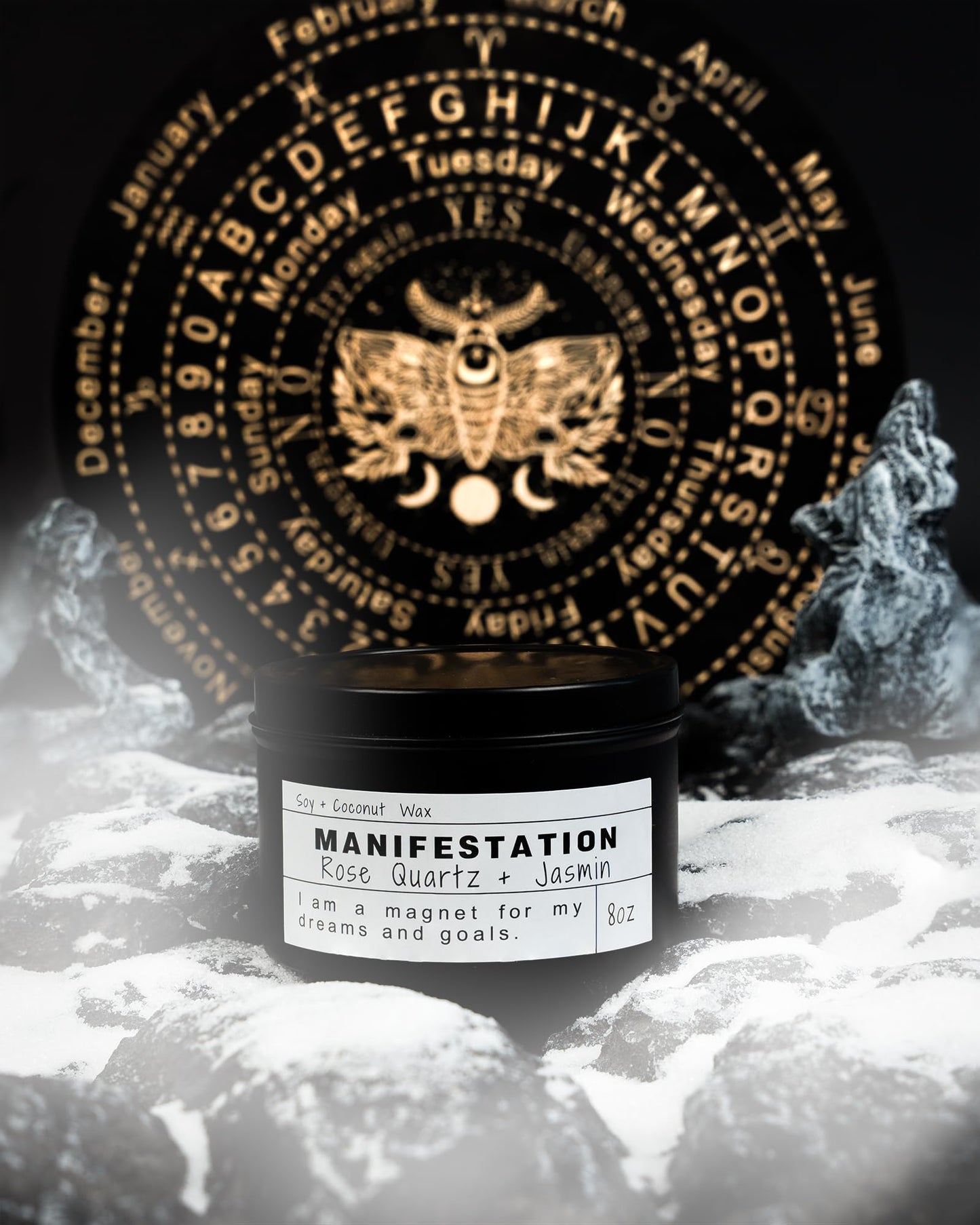 Healing Candles, Manifestation Magical Candles, Energy, Chakras, Law of Attraction, Gifts to Empower Women, Birthday Graduation Gifts, Emotional Support. (Trust The Universe)