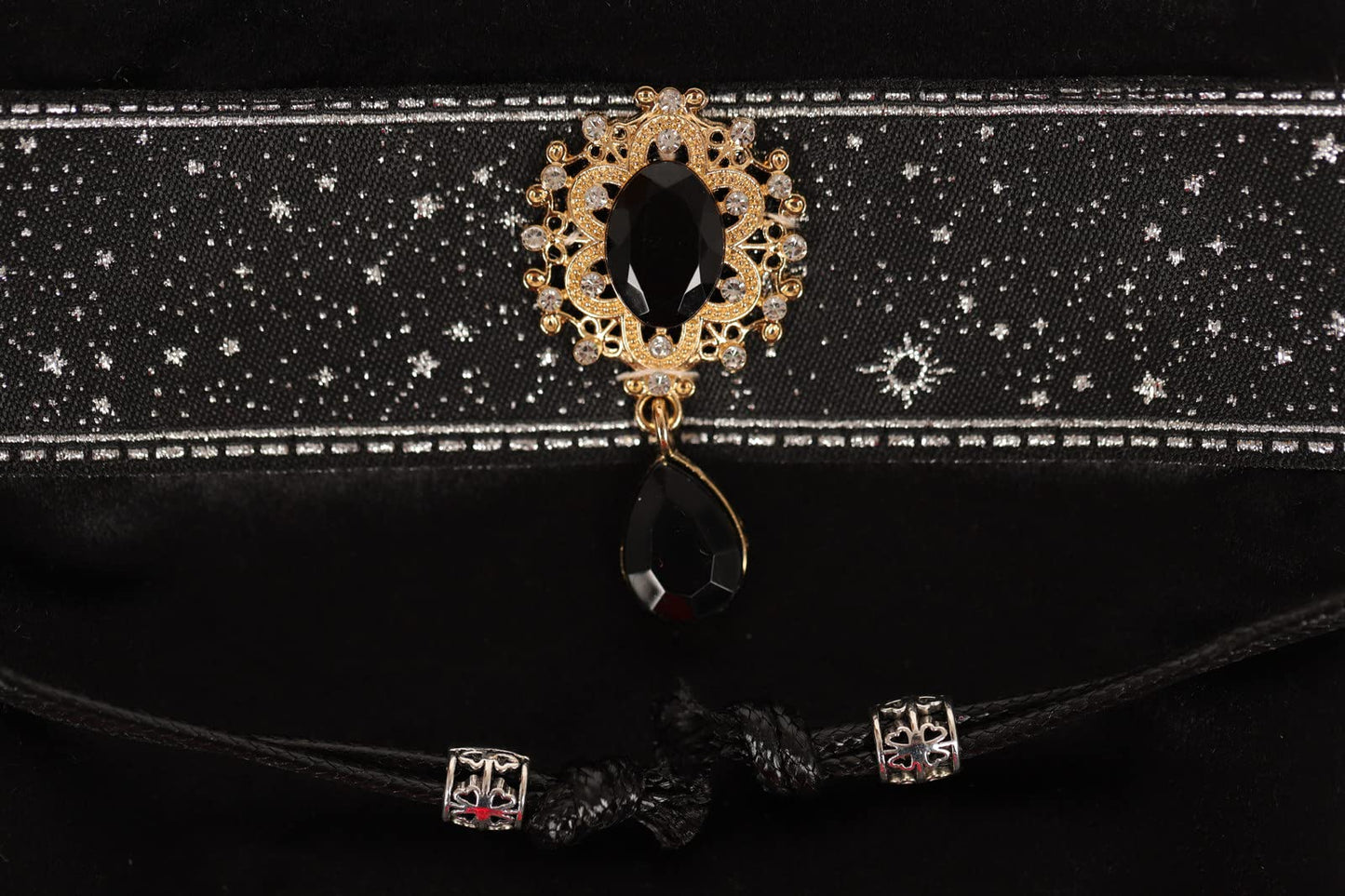 Tarot Cards Bag Divination Tablecloth Star River Lace Thickened Velvet Back Particle Bottom with Tarot Pouch (Green)