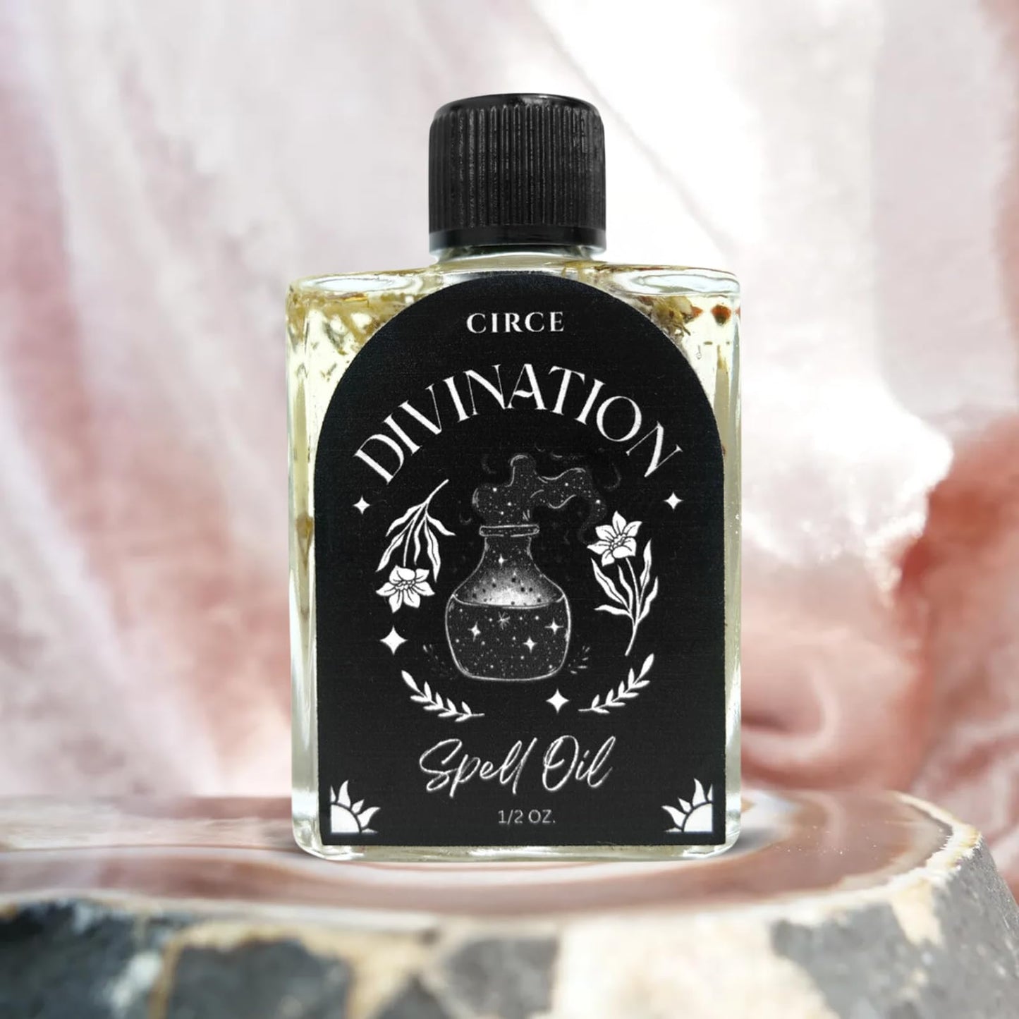 CIRCE Evil Eye Protection Spell Oil - Energy Protection & Defensive Layer - Add to Bath, Use in Rituals, Wear as Fragrance to Align w/Desires- Coconut Oil, Rosemary, Rue, and Hyssop. - 1/2oz