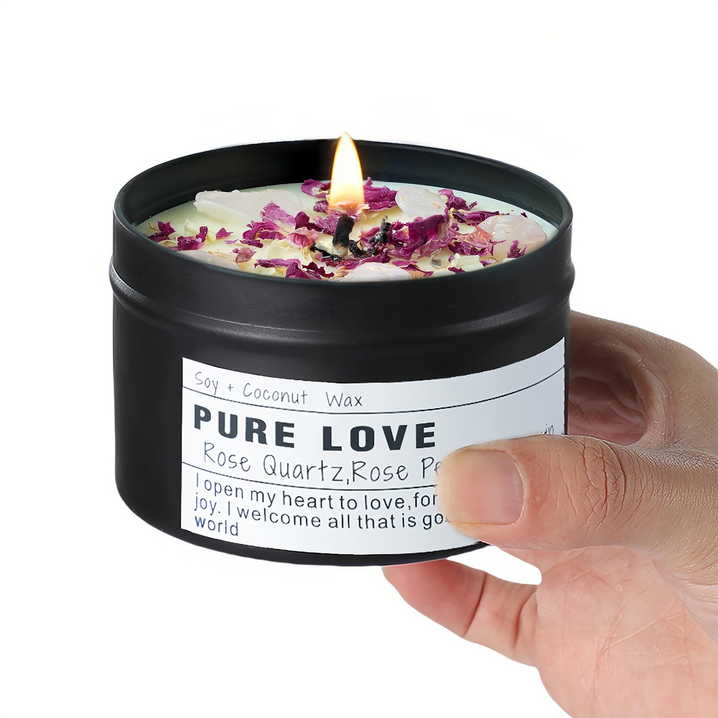Healing Candles, Manifestation Magical Candles, Energy, Chakras, Law of Attraction, Gifts to Empower Women, Birthday Graduation Gifts, Emotional Support. (Trust The Universe)