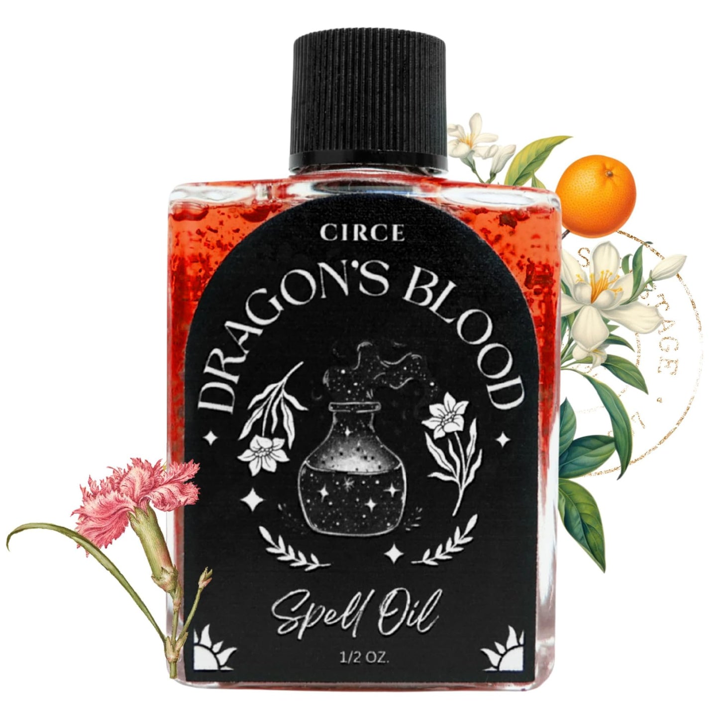 CIRCE Evil Eye Protection Spell Oil - Energy Protection & Defensive Layer - Add to Bath, Use in Rituals, Wear as Fragrance to Align w/Desires- Coconut Oil, Rosemary, Rue, and Hyssop. - 1/2oz