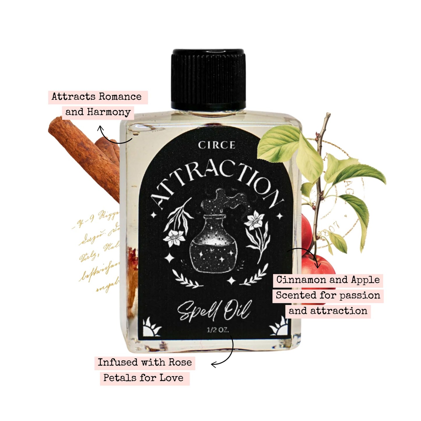 CIRCE Evil Eye Protection Spell Oil - Energy Protection & Defensive Layer - Add to Bath, Use in Rituals, Wear as Fragrance to Align w/Desires- Coconut Oil, Rosemary, Rue, and Hyssop. - 1/2oz
