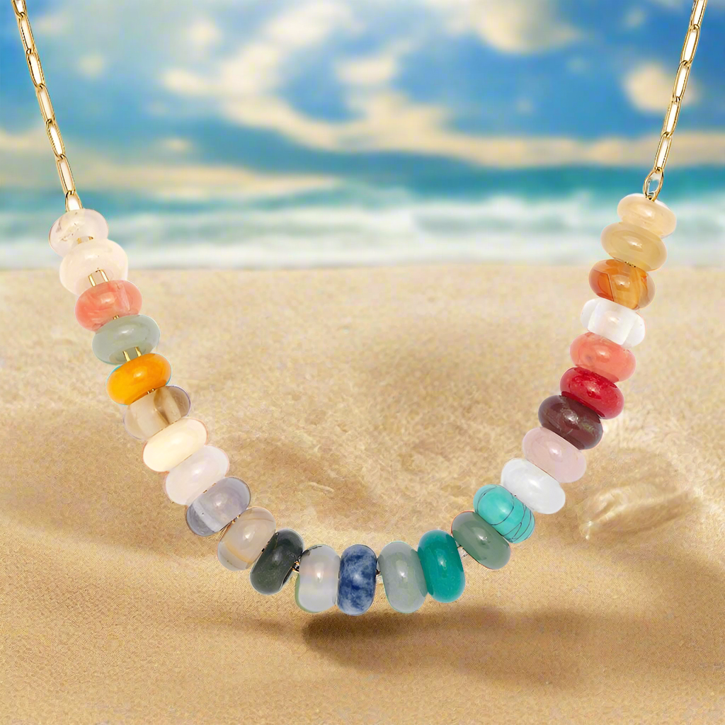 Handmade Gemstone Chain Necklace