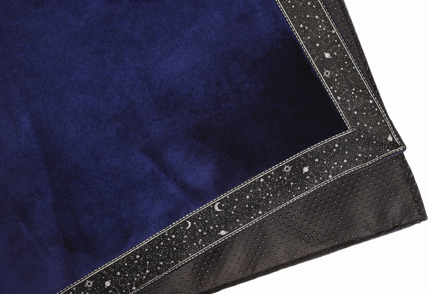 Tarot Cards Bag Divination Tablecloth Star River Lace Thickened Velvet Back Particle Bottom with Tarot Pouch (Green)