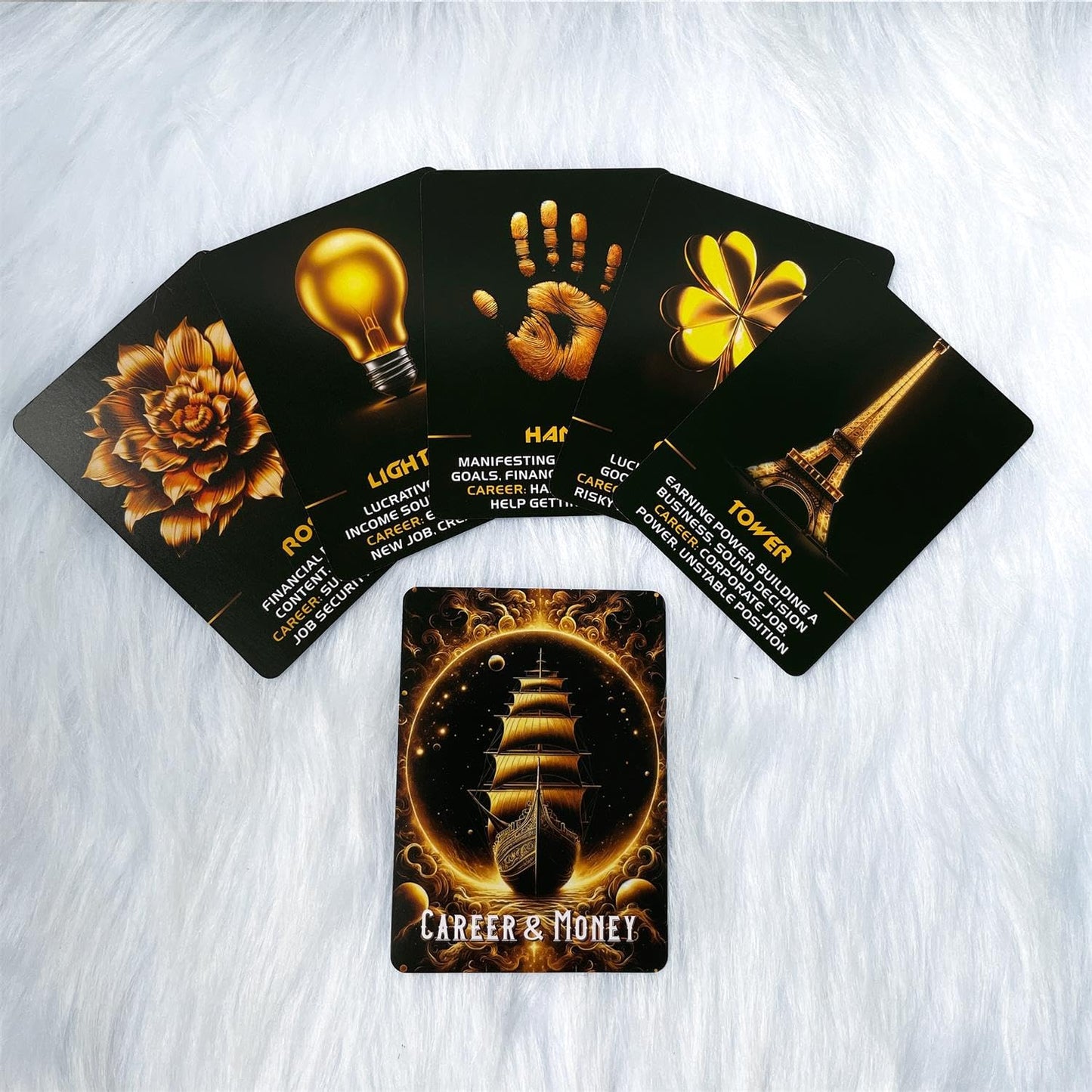 Crystal Wisdom Plant Oracle Cards, Oracle Cards for Beginners, 44 Oracle Card Deck, and Witchcraft Divination Card are Designed to Inspire and Guide (3.42“ × 4.72")
