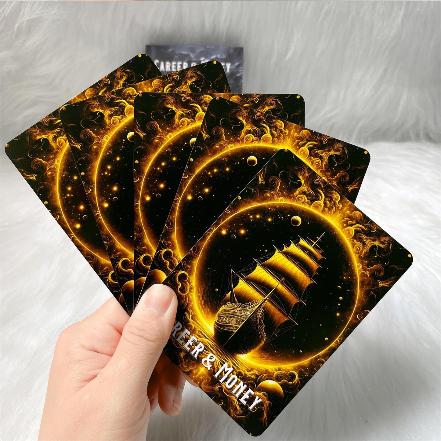 Crystal Wisdom Plant Oracle Cards, Oracle Cards for Beginners, 44 Oracle Card Deck, and Witchcraft Divination Card are Designed to Inspire and Guide (3.42“ × 4.72")